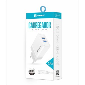(SX-F17-V8) - Carregador De Parede + Cabo Micro Usb  [Caixa com 200 peças]